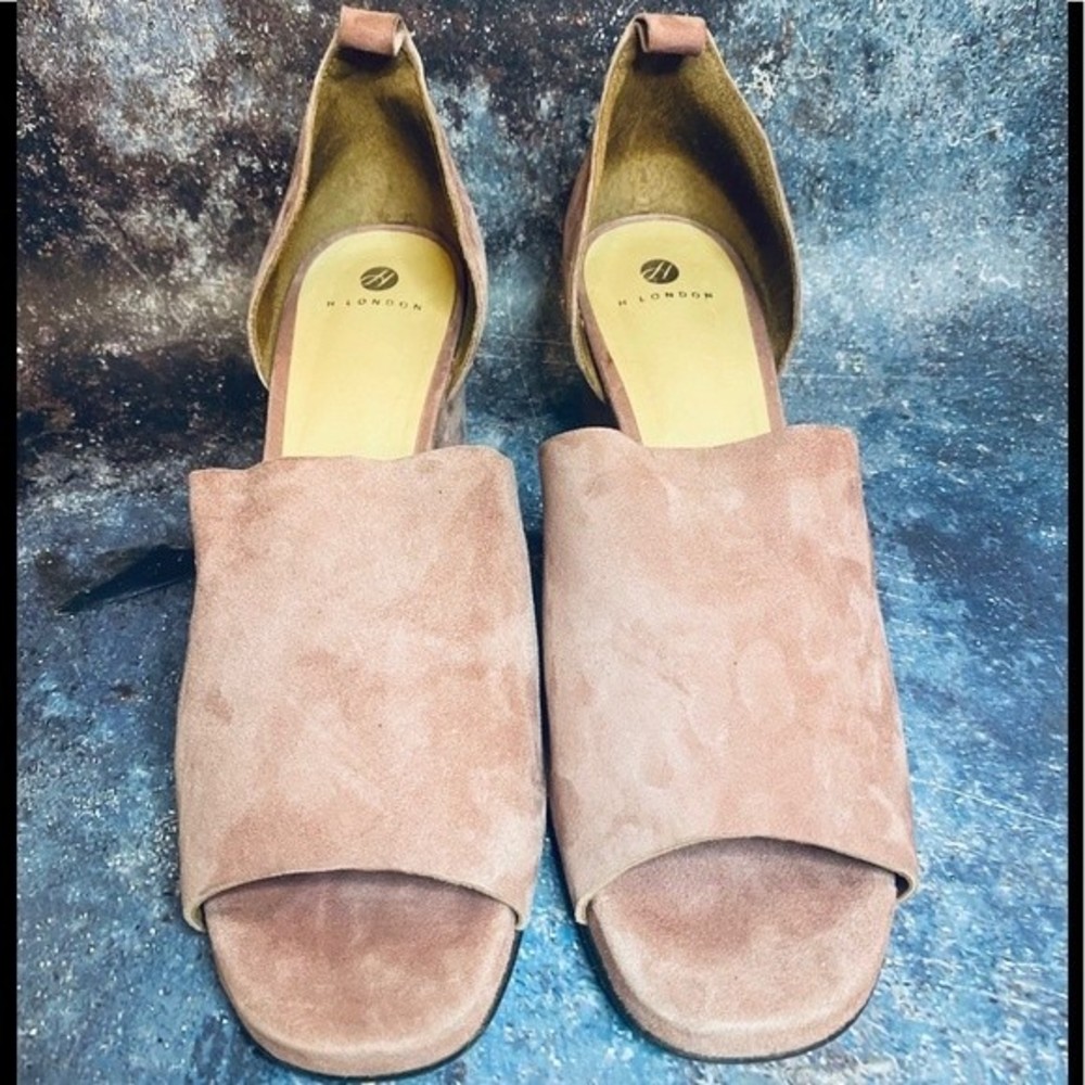 H London Women's Suede Heel - Pink - Picture 4 of 8